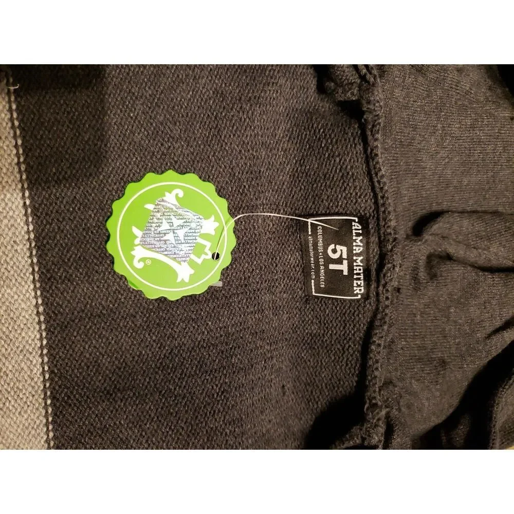 Alma Mater Boys Cornell University‎ Grey Block Hoodie Sweater Size 5T